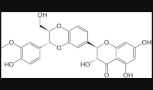 Figure 1: Molecular structure of Silibinin.